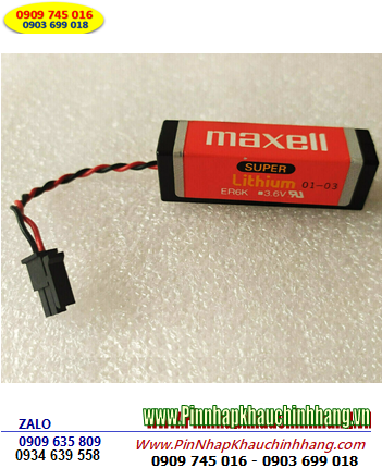 Maxell ER6K, Pin nuôi nguồn Maxell ER6K lithium 3.6v 2000mAh (zắc ĐEN) _Xuất xứ Nhật